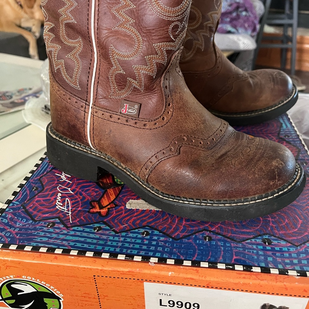 Justin Boots Gypsy Collection with Black Soles